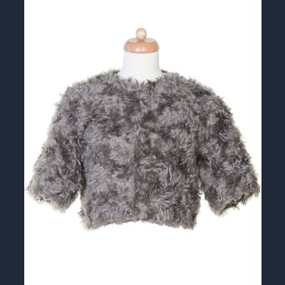 Prada Grey Mohair Cropped Jacket