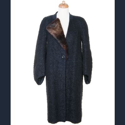 Dries van Noten Black Wool Coat