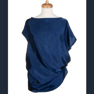 Dries Van Noten Capsleeve Blue Top