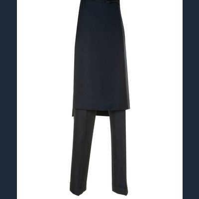 FW 2013 Dries Van Noten Runway Skirt-Overlay Trousers