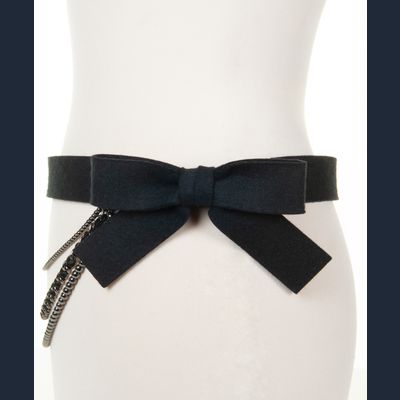 Fall - Winter 2002 Chanel Runway Multi-Strand Black Bow Belt