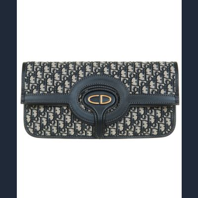 Christian Dior Oblique Fold-Over Clutch / Tote / Enveloppe