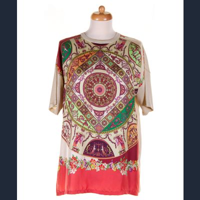 Etro Front Silk Paisley Back Knit Sweater