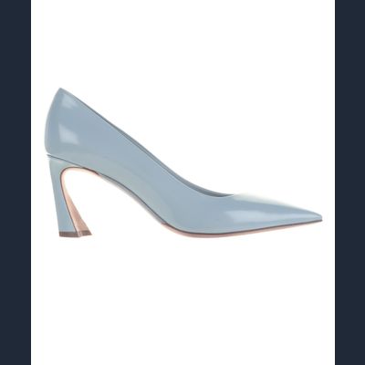 Christian Dior 'Songe' Cap Toe Pump in Pale Blue Patent Leather