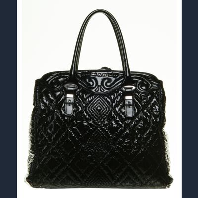 Scervino Black Patent Leather  Bag