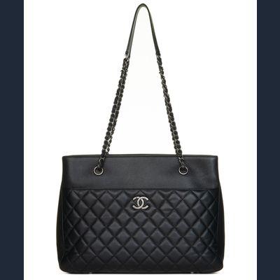 Chanel Urban Companion Shopping Tote Quilted Caviar Large