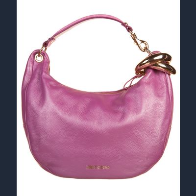 Jimmy Choo Deerskin 'Solar' Orchid Pink Hobo