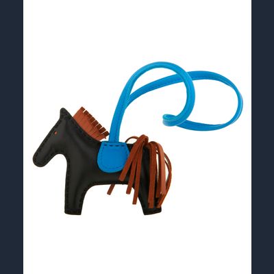 Hermes Grigri Rodeo PM Black Bag Charm