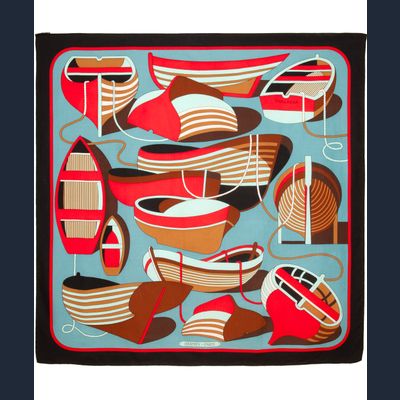 Hermès 'Thalassa' by Pierre Péron Cashmere Giant Square Shawl