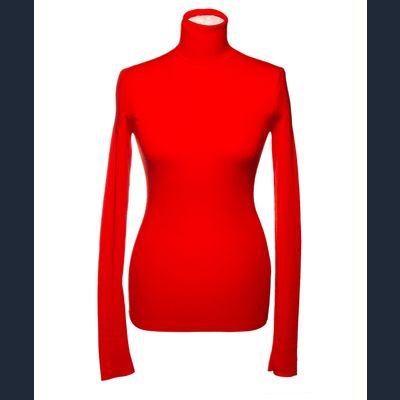 Hermès  Fijngebreide Coltrui van Kasjmier in Oranje