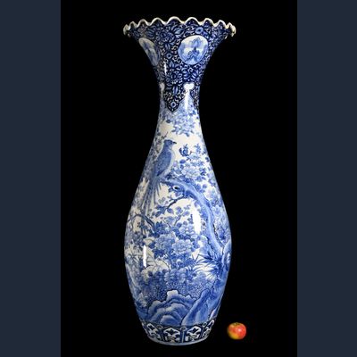 A very large Japanese vase