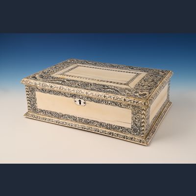 Een ivoren documenten kistje, Vizagapatam