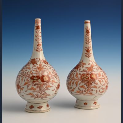 A couple of Chinese rosewater sprinklers