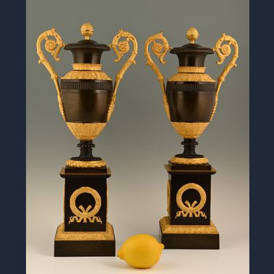 A pair of Empire Cassolettes