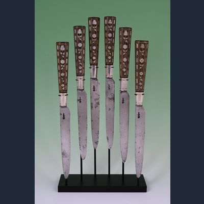 Set van zes Hollandse mesjes