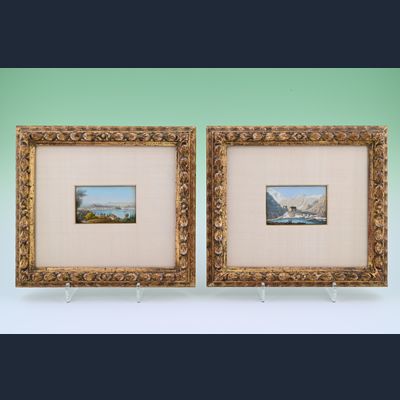 Een paar Grand Tour gouaches