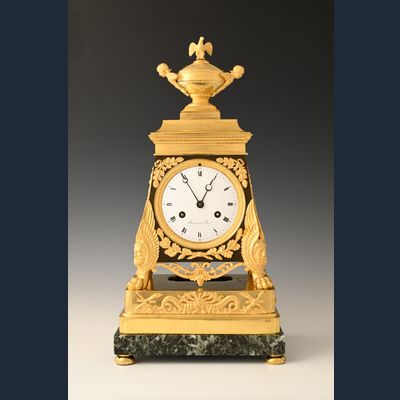 A Directoire mantel clock