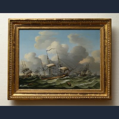 Zeegezicht voor de kust van Vlissingen