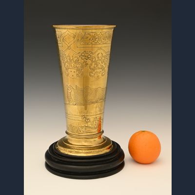A rare brass cup
