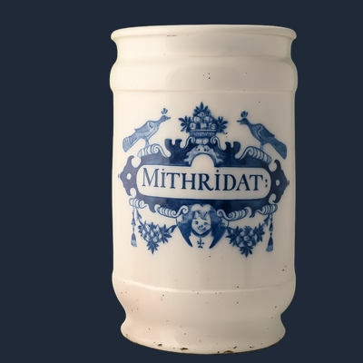 Een Delfts aardewerk apothekerspot