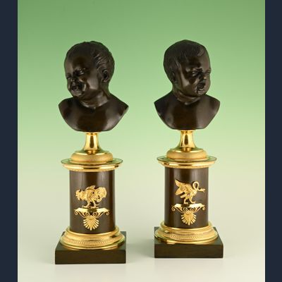 A pair of Empire sculptures