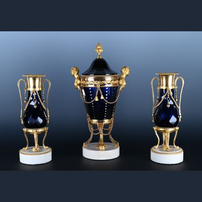A set of Louis XVI potpourri decorative vases