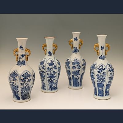 A very beautiful set of Chinese porcelain vases