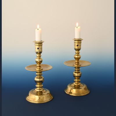 A pair of Heemskerk candlesticks