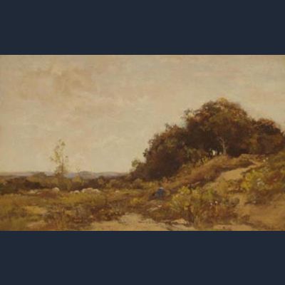 Herder met zijn schaapskudde