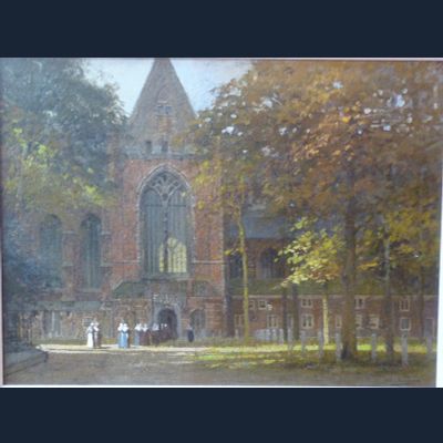 Grote kerkplein in Dordrecht