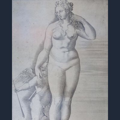 Gravure: Venus en Eros