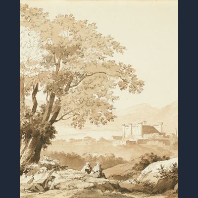 Desprez (toegeschreven): Lago di Bracciano