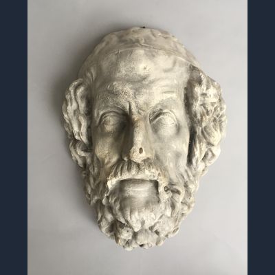 Gipsen kop van Homerus