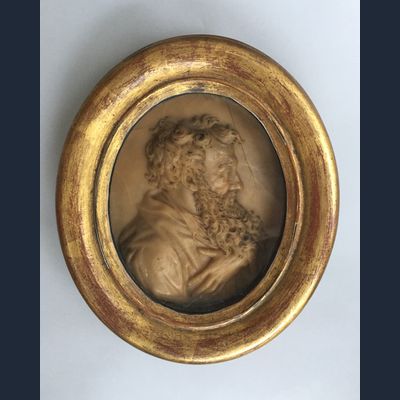 Profielportret in was van de apostel Paulus