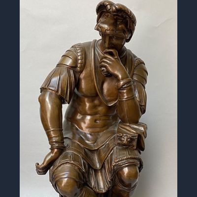 F. Barbedienne: Lorenzo de'Medici naar Michelangelo