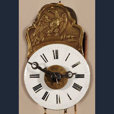 A miniature German Black Forest alarm so-called 'Sorg' wall timepiece, circa 1840