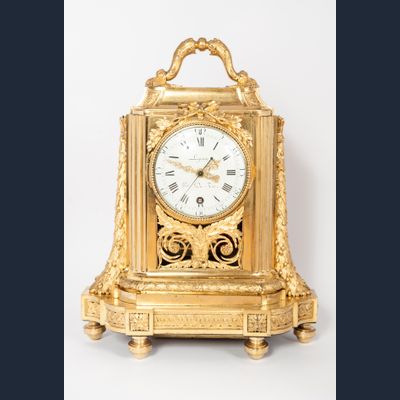 Very Unusual High Quality Early Louis XVI Traveling Clock, circa 1770