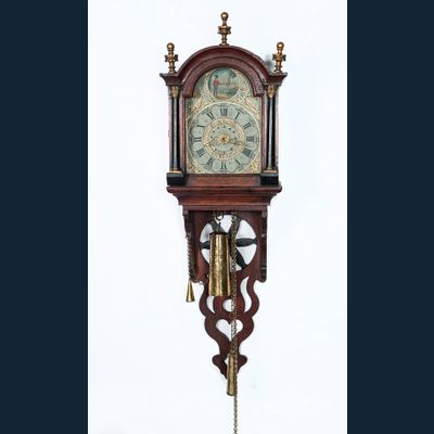 Dutch Mid-19th Century Folk Art Wall Clocks So-Called 