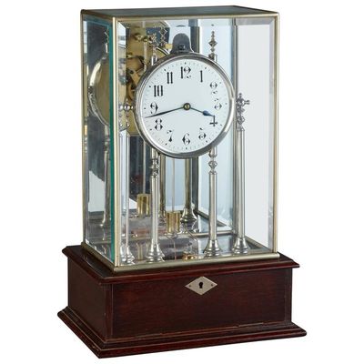 Untouched four glass electrical mantel clock from Scott