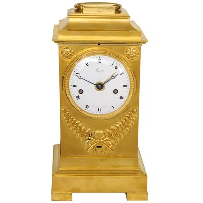 An imposing early 19th century carriage clock by Lepaute, circa 1800