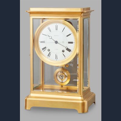 A big impressive 8 days  four glass ormolu table regulator.circa 1860 signed CHATOUREL A PARIS