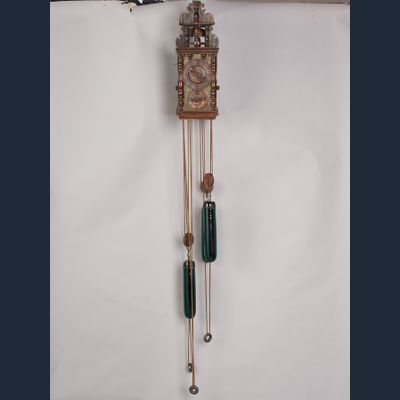 Austrian Exceptional Animated Wall Clock circa 1770