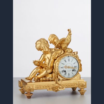 A classic early Louis XVI pendule by Charles du Tertre, circa 1780