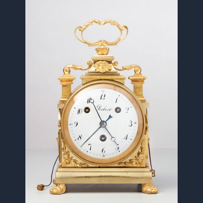 An imposing 8-day Swiss travelling clock, circa 1800