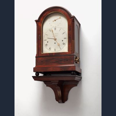 A fine mahogany London bracket clock by Brockbanks, circa 1830