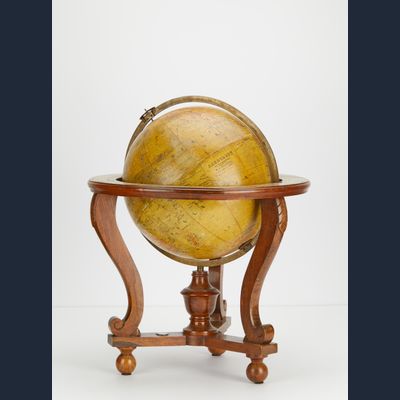 Library earth globe on original