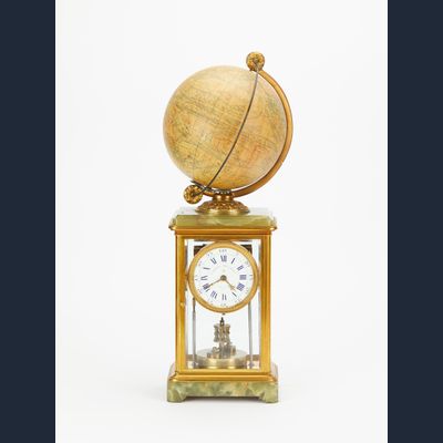 Year running 4 glass mantel clock