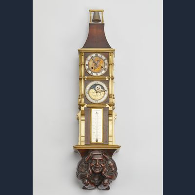 Rare 19th century fantasy wall clock