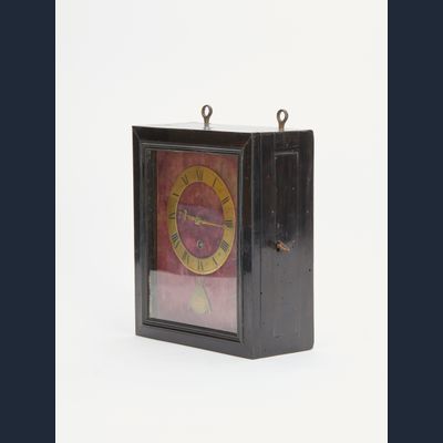 French religieuse wall clock with verge escapement pendulum