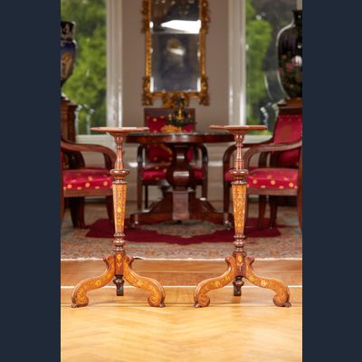 18th century tripod side tables